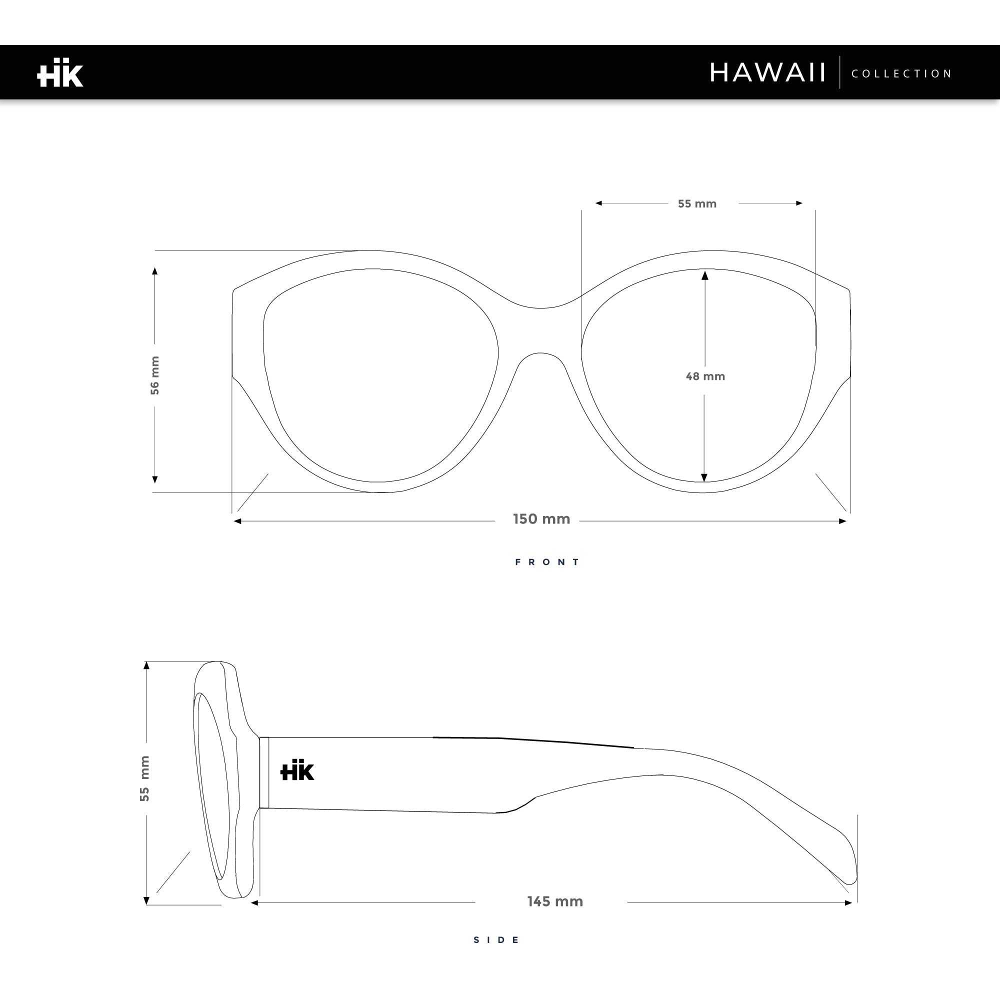 Hawaii bianco / nero